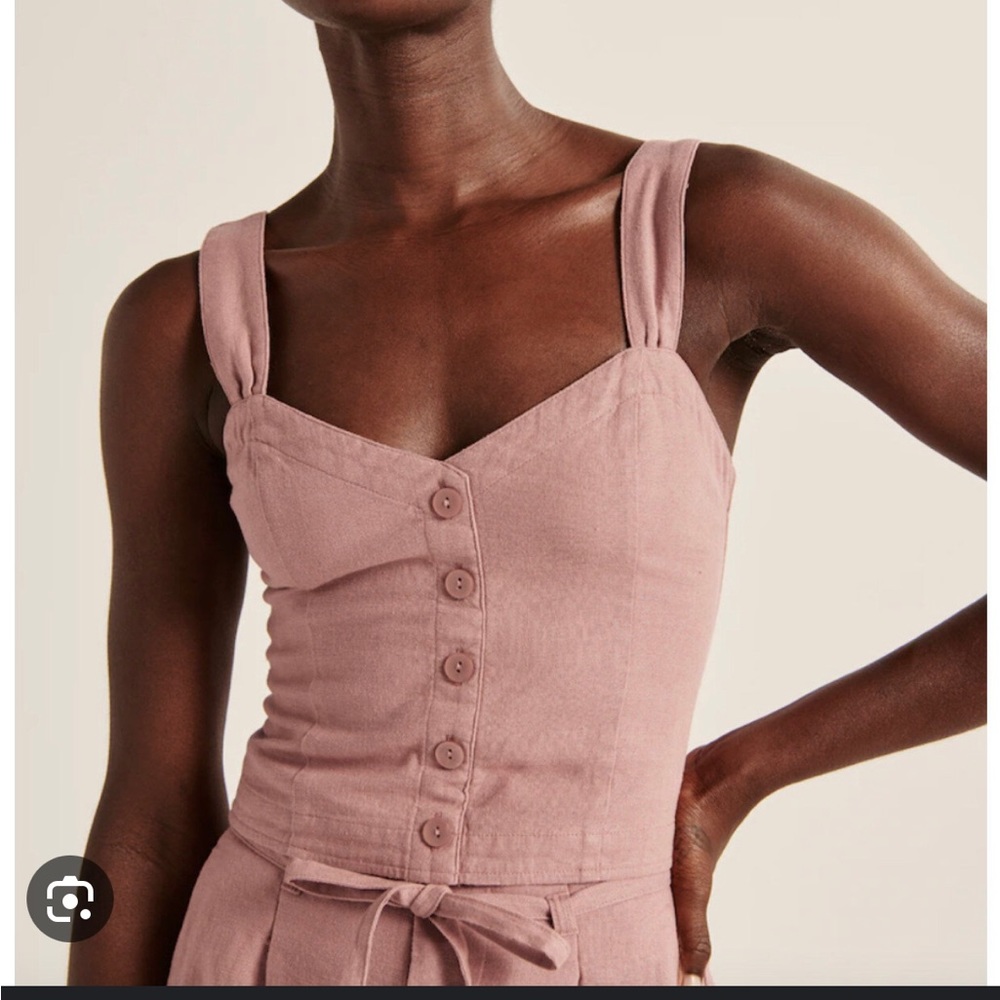 Pleated Wide Strap Button-Through Cami